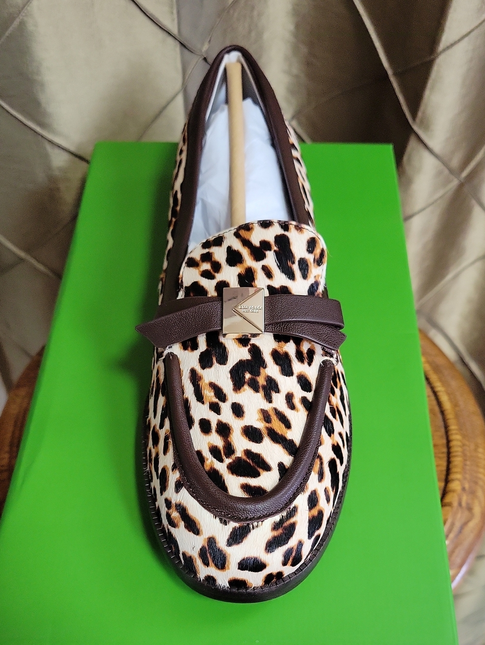 NWT- Kate Spade New York ‘Deco’ Downtown Leopard Calf-Hair Loafer - Picture 5 of 10